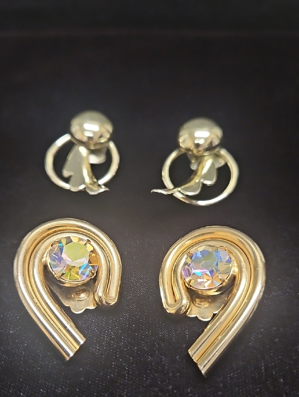 Costume Gold-tone  Clip-On Earrings